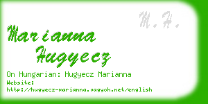 marianna hugyecz business card
